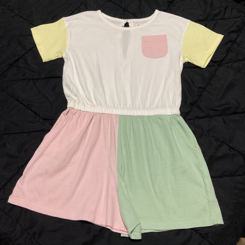 Tiny Tribe Australia Girls Romper Outfit Colorful Summer Size 6